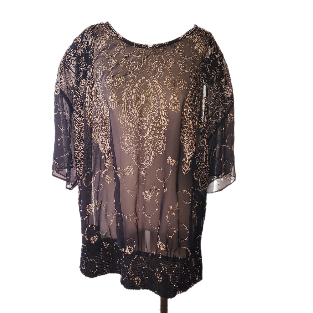 Vintage A.C. Sport glittery blouse